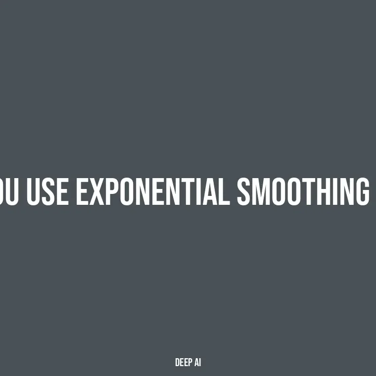 How to Master Exponential Smoothing in Python A StepbyStep Guide